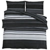 Vidaxl Duvet Overlay Set 200x220 cm Cotone Black and White