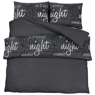 Vidaxl Duvet Superay Set da 140x200 cm Black