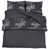 Vidaxl nudor overray set 200x220 cm de algodón negro