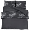 Vidaxl Duvet Overlay Set 200x200 cm di cotone nero
