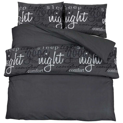 Vidaxl Duvet Sumpay Set 225x220 cm di cotone nero