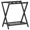 vidaxl Portapacchi Nero 68x38x58 cm in Bambù