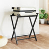 Vidaxl Luggage Rack 68.5x38x58 CM Bamboo Negro