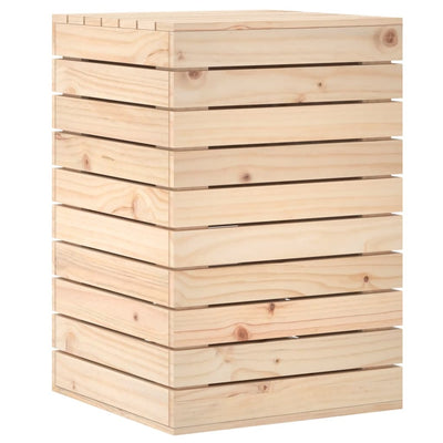Vidaxl Laundry Basket 44x44x66 cm Solid Pine