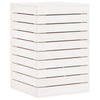 Vidaxl Laundry Basket 44x44x66 cm Pino solido bianco