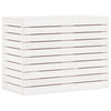 Canasta de lavandería Vidaxl 88.5x44x66 cm de pino sólido blanco