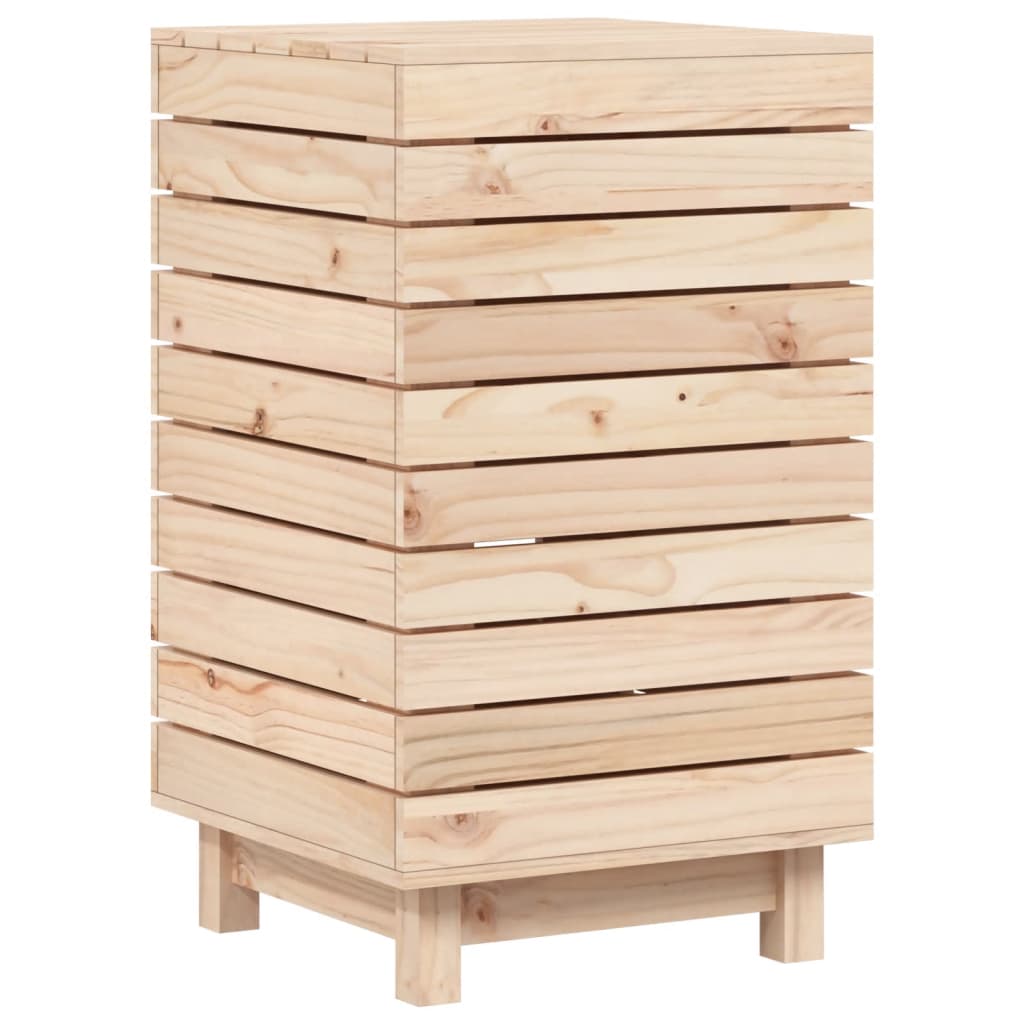 Vidaxl Laundry Basket 44x44x76 cm Solid Pine