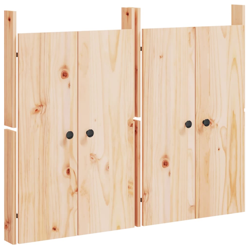 Vidaxl kastdeurtjes voor buitenkeuken meppel 2 st 50x9x82 cm grenenhout