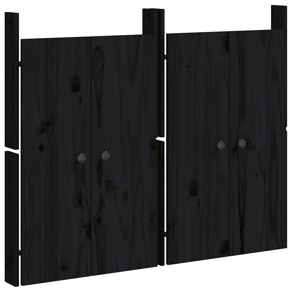 Puertas de gabinete de Vidaxl para cocina al aire libre 2 st 50x9x82 cm de madera de pino