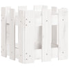 Vidaxl Planning Box con cercas 30x30x30 cm de pino sólido White
