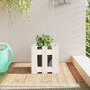 Vidaxl Planning Box con cercas 30x30x30 cm de pino sólido White
