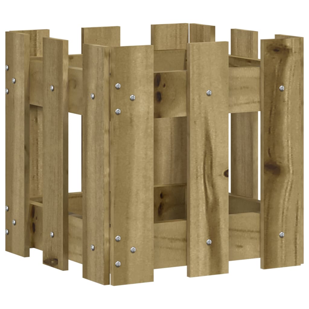 Plantilla Vidaxl con cercas 30x30x30 cm de madera de pino impregnada