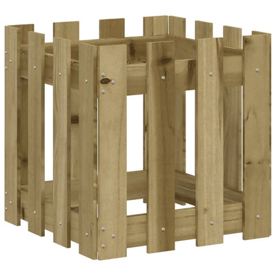 Vidaxl fioriera con scherma 40x40x40 cm in legno di pino impregnato