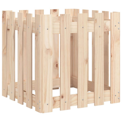 Fioriera Vidaxl con pino solido da 50x50x50 cm di scherma