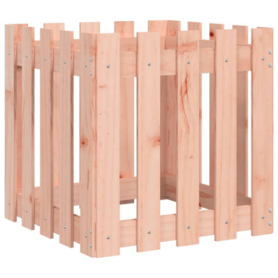 Scatola di pianificazione Vidaxl con design di recinzione 50x50x50 cm Douglashout solido