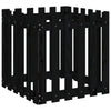 Scatola di pianificazione Vidaxl con scherma 60x60x60 cm Pino solido nero
