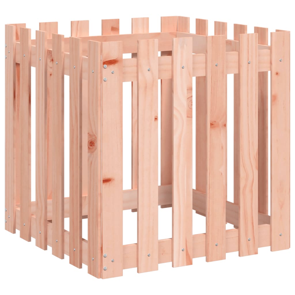 Vidaxl Planning Box con esgrima 60x60x60 cm Douglhout sólido
