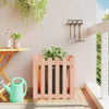 Vidaxl Planning Box con esgrima 60x60x60 cm Douglhout sólido
