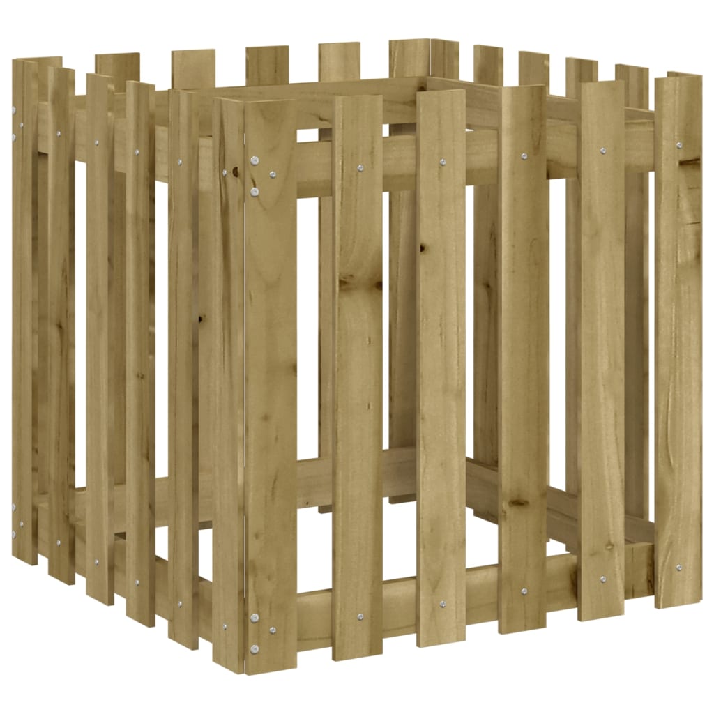 Plantilla Vidaxl con cercado 60x60x60 cm Pine impregnado