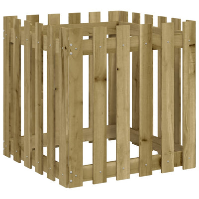Vidaxl fioriera con scherma 60x60x60 cm Pine impregnato