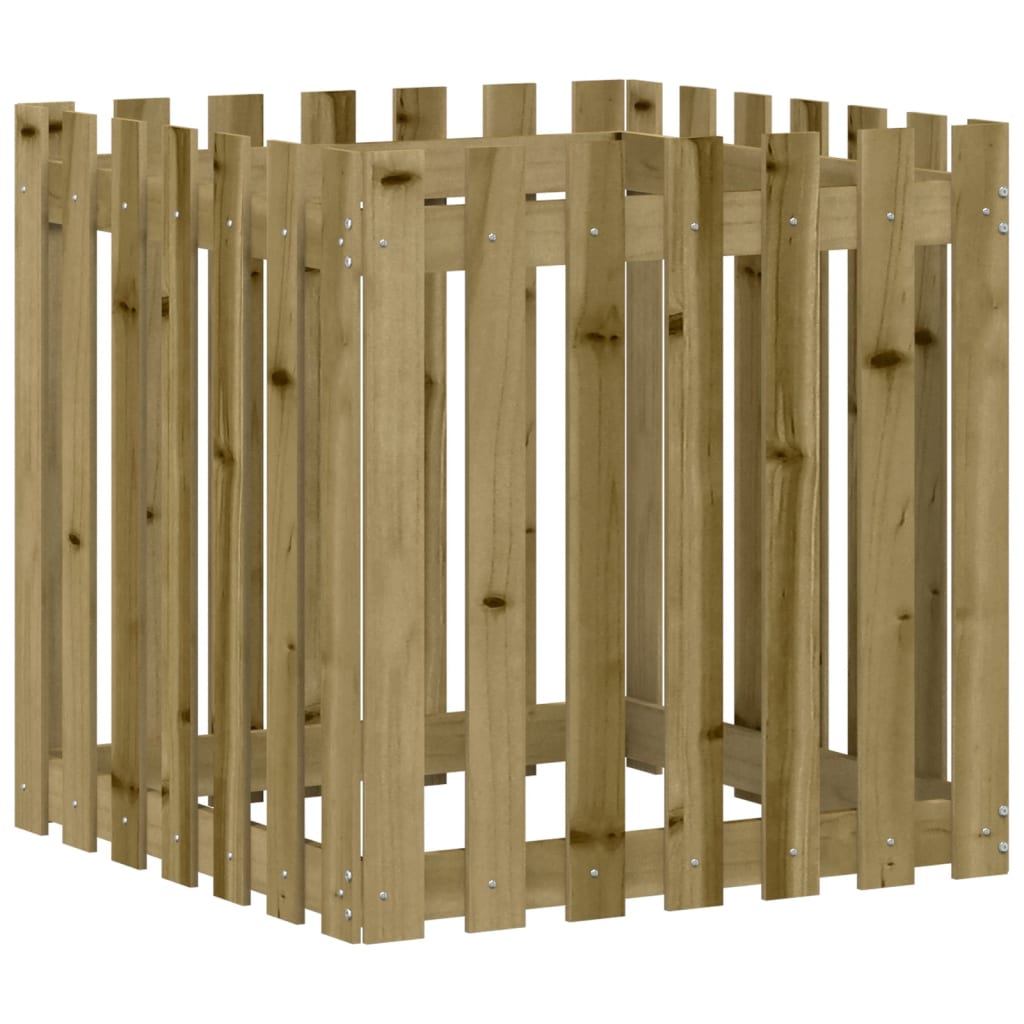 Plantilla Vidaxl con cercado 70x70x70 cm Pine impregnado