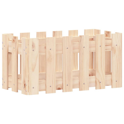 Scatola di pianificazione Vidaxl con progettazione di recinti 60x30x30 cm pino solido