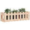 Plantador Vidaxl elevado con cercas de madera de pino de 100x30x30 cm