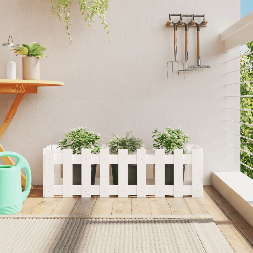 Vidaxl Plantador Insentado HEK Design 100x30x30 cm Pine With White