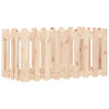 Plantador Vidaxl elevado con cercas de madera de pino 100x50x50 cm