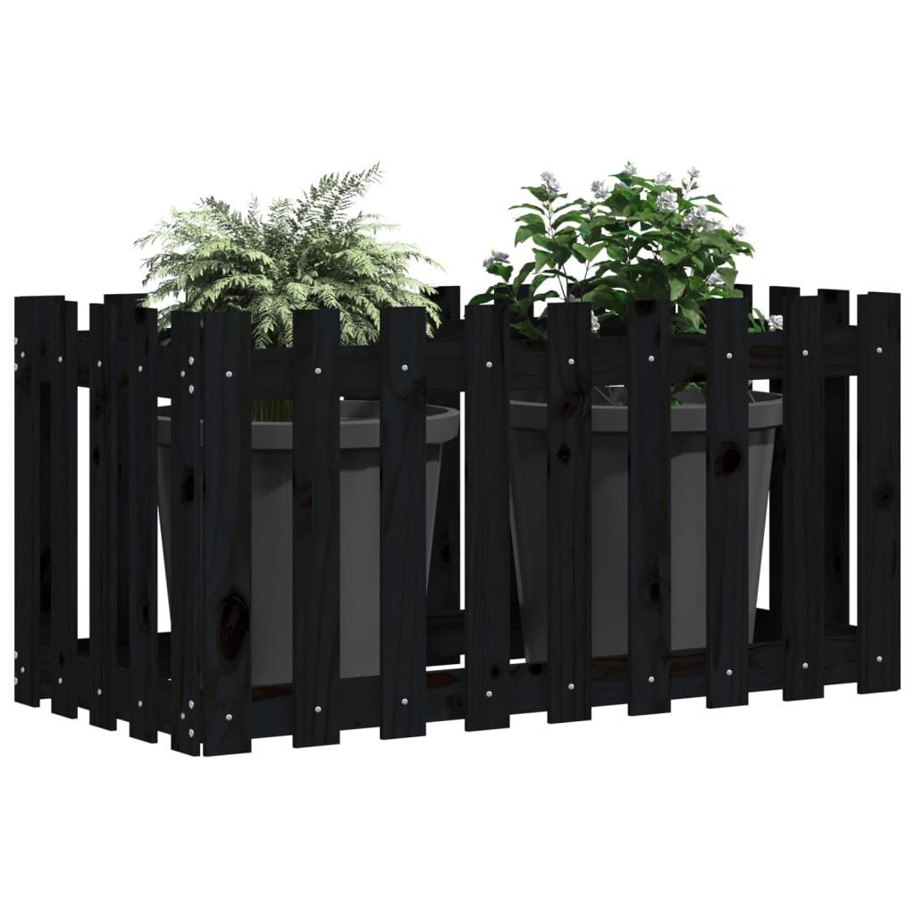 Vidaxl Schanter Insented HEK Design 100x50x70 cm Pine Wood Negro