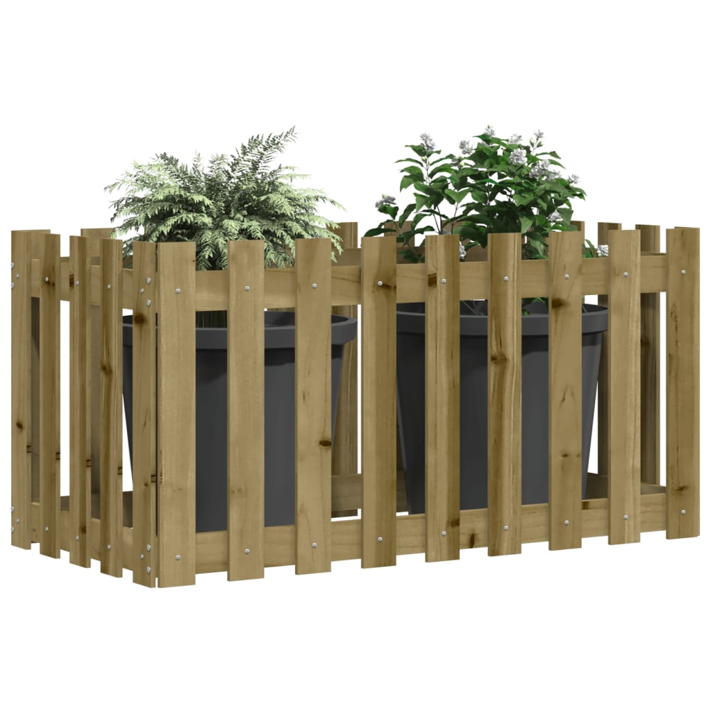 Vidaxl Plantador Insentado HEK Design 100x50x70 cm de madera impregnada