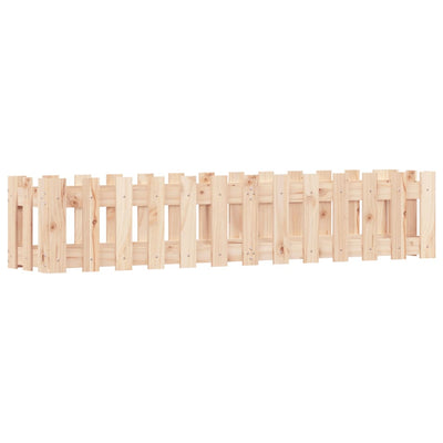 Vidaxl fioriera sollevata con design di recinzione 150x30x30 cm legno di pino