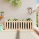 Plantador Vidaxl elevado con diseño de valla 150x50x50 cm de madera de pino