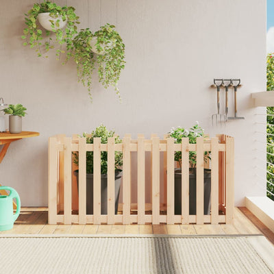 Vidaxl fioriera sollevata con design di recinzione 150x50x70 cm legno di pino