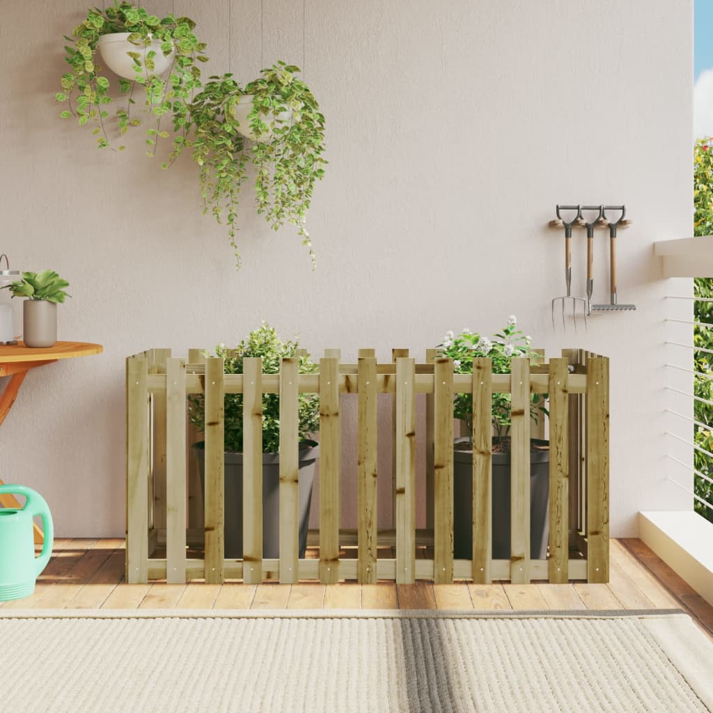 Vidaxl Plantador Insertado HEK Design 150x50x70 cm Madera impregnada