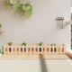 Plantador Vidaxl elevado con diseño de la cerca 200x30x30 cm de madera de pino