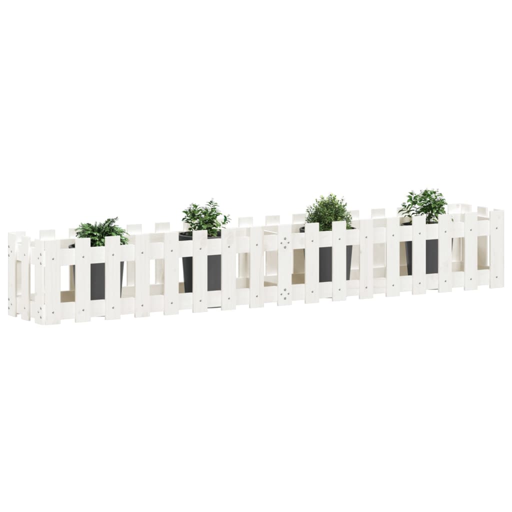 Vidaxl Fiorter Insent Hek Design 200x30x30 cm Pine Wit White