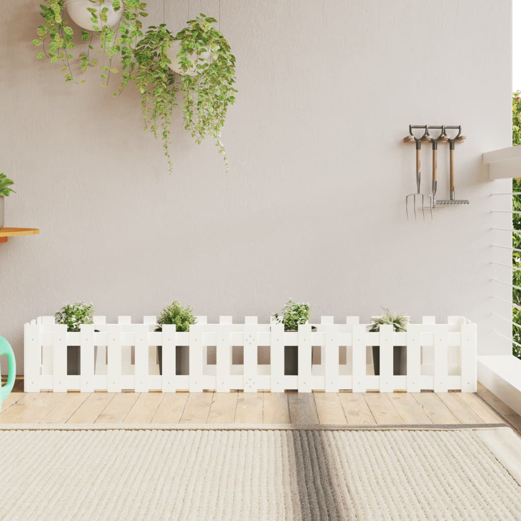 Vidaxl Fiorter Insent Hek Design 200x30x30 cm Pine Wit White