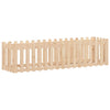 Plantador Vidaxl elevado con cercas 200x50x50 cm de madera de pino