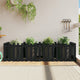 Vidaxl Fiorter Insent HEK Design 200x50x50 cm Pino legno nero