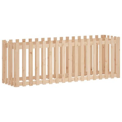 Vidaxl fioriera allevata con design di recinzione 200x50x70 cm legno di pino