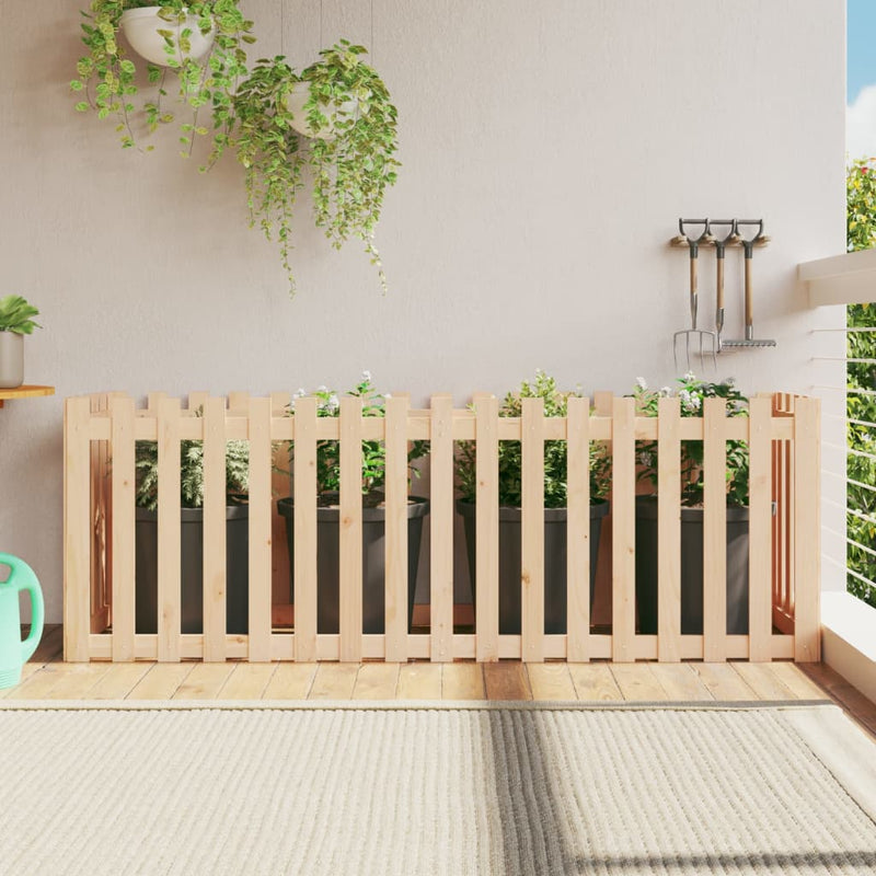 Vidaxl fioriera allevata con design di recinzione 200x50x70 cm legno di pino