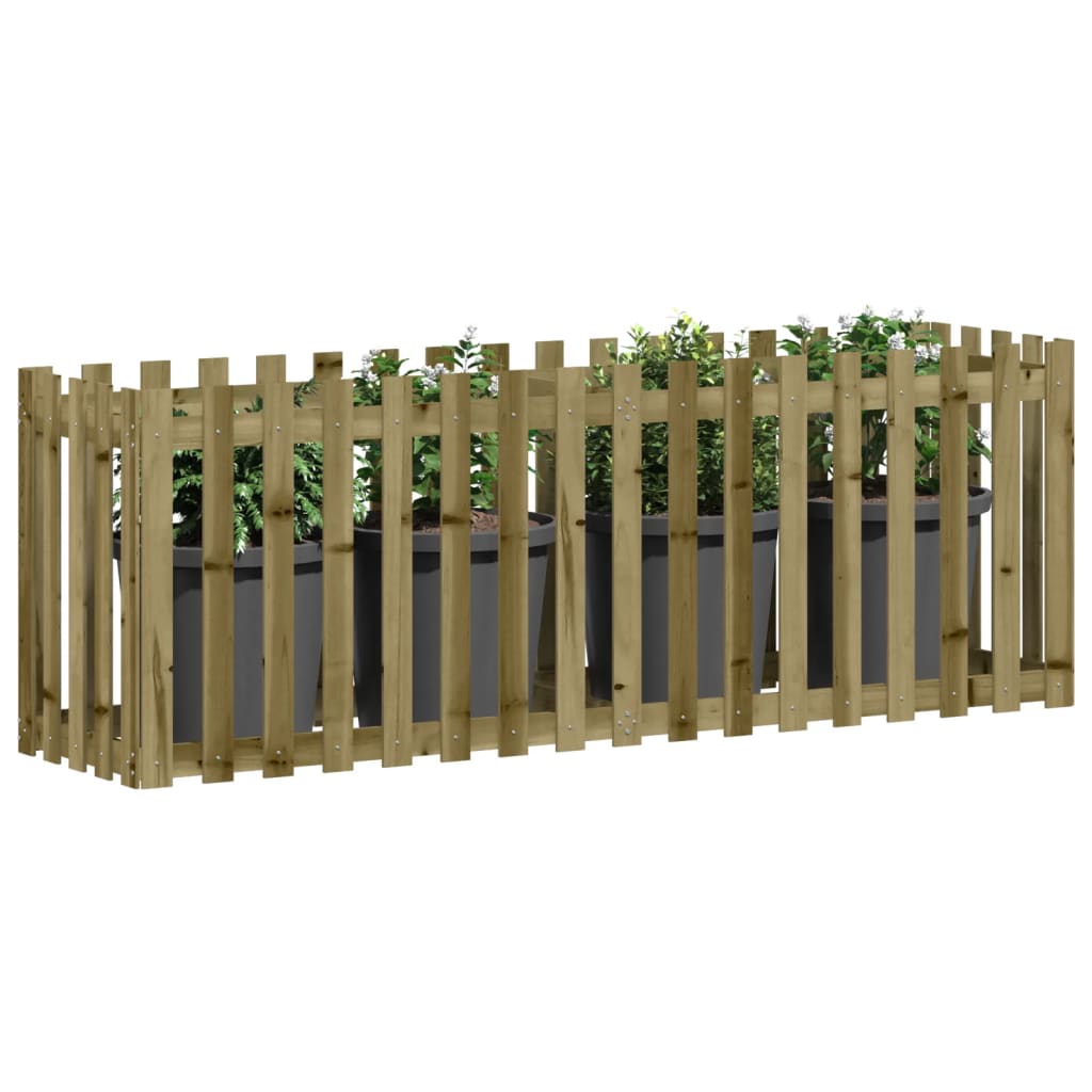 Vidaxl Planning Box elevado HEK Design 200x50x70 cm de madera impregnada