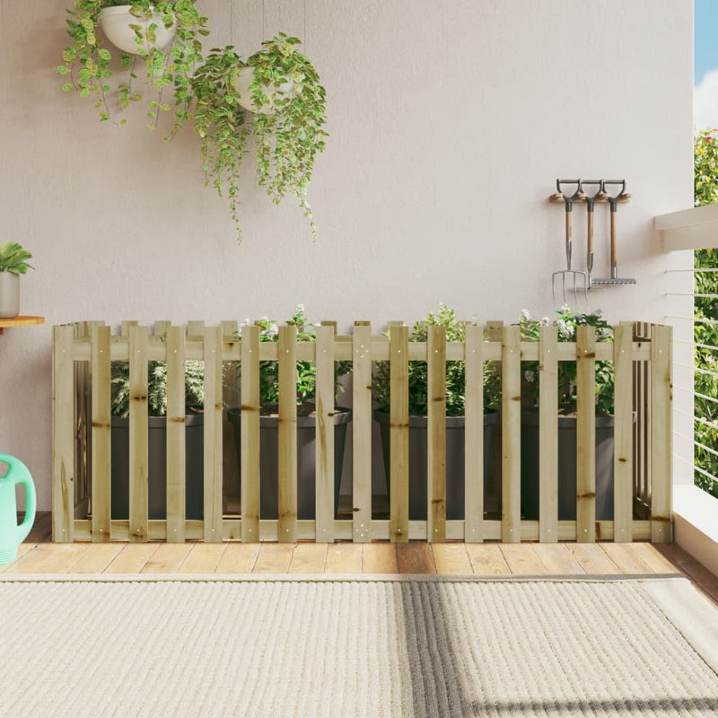 Vidaxl Planning Box elevado HEK Design 200x50x70 cm de madera impregnada