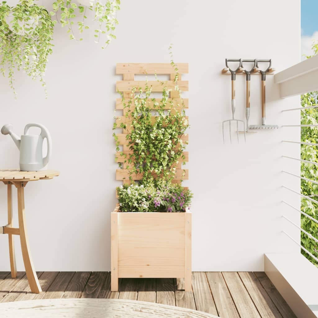 Plantilla Vidaxl con rack 39x39.5x114 cm de pino sólido