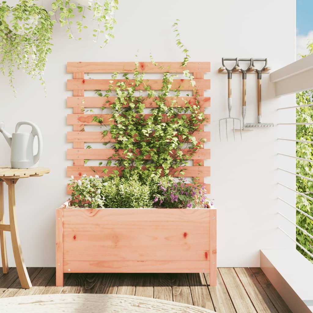 Plantera Vidaxl con rack 79x39.5x114 cm Douglhout sólido