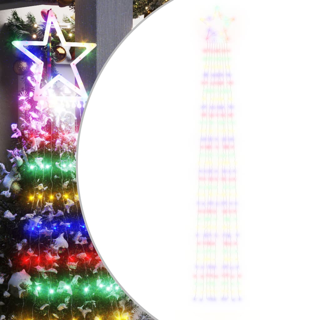 VIDAXL LIGHTING TREE NAMBINIO 320 LED colorati 375 cm