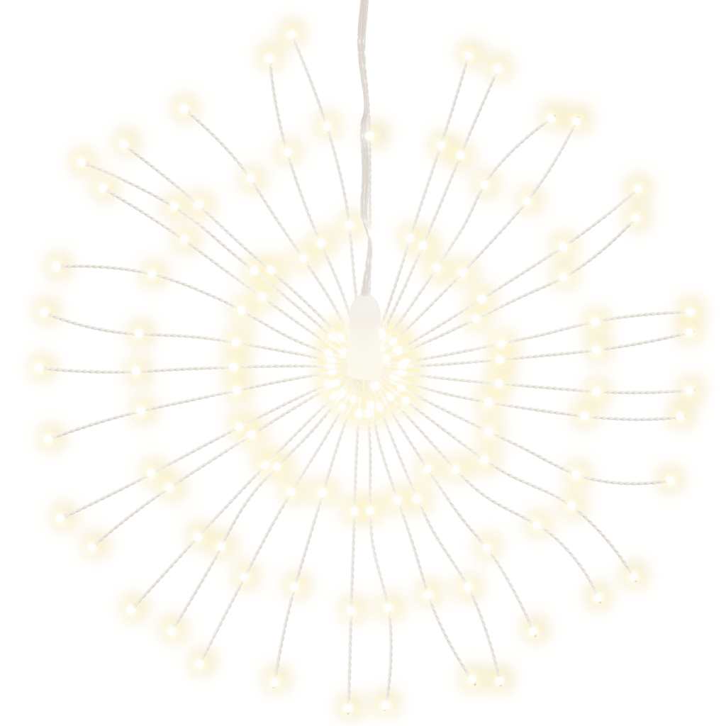 Vidaxl Fireworks de iluminación navideña 140 LED en blanco cálido 17 cm