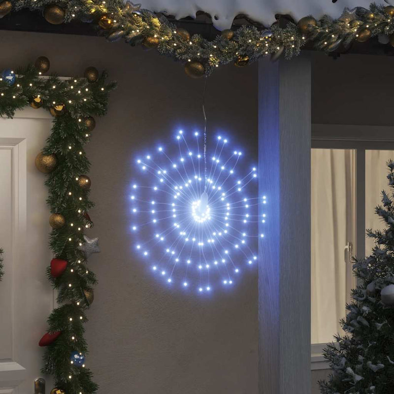 Vidaxl Fireworks de iluminación navideña 140 Led blanco frío 17 cm