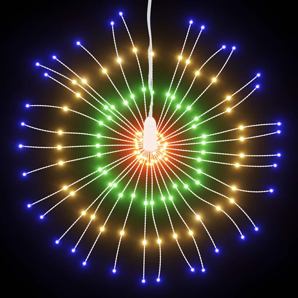 Vidaxl Fireworks de iluminación navideña 140 LED multiformado de 17 cm